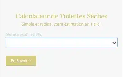 Mon Calculateur de Toilettes en ligne