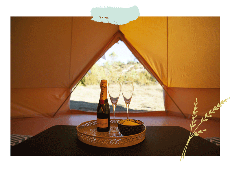 securite travail wedding camping