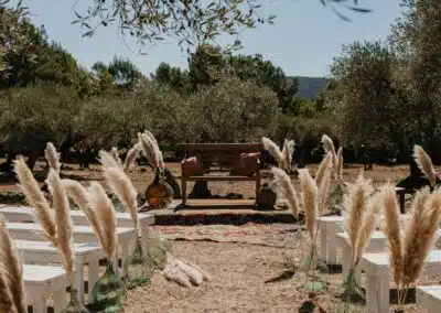 mariage bohème à la maison