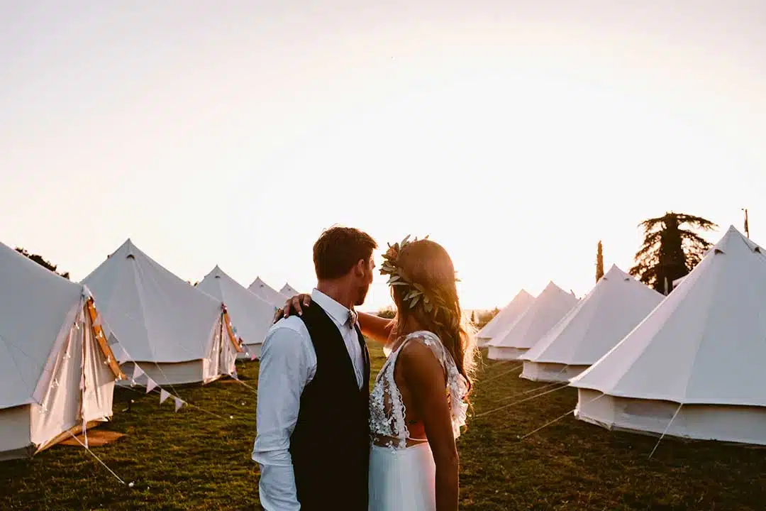 mariage boheme wild dans un domaine viticole du gard