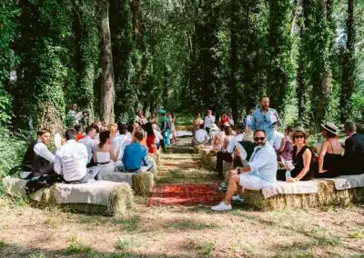 mariage boheme wild dans un domaine viticole du gard