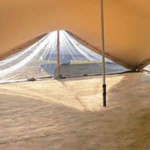 porte-fenêtres cristal pour tente nomade